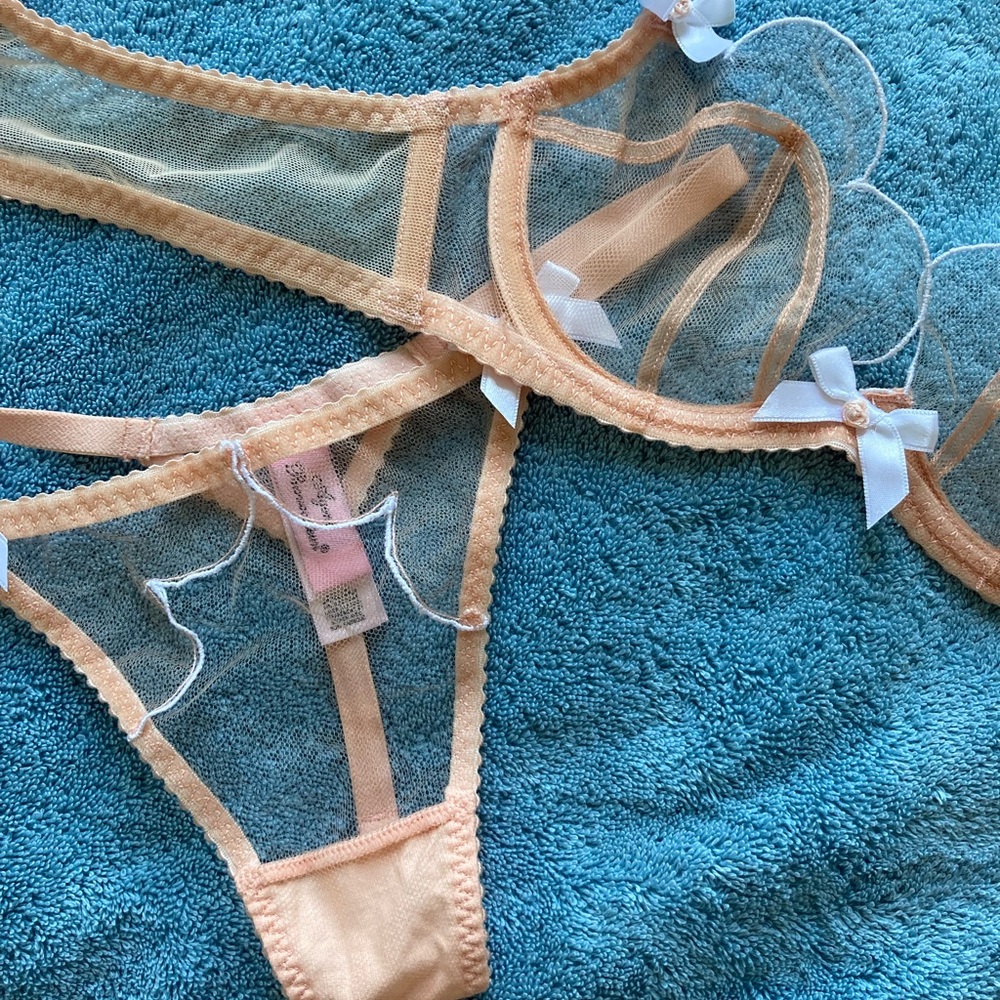 Agent Provocateur Lorna Lingerie set in Nude